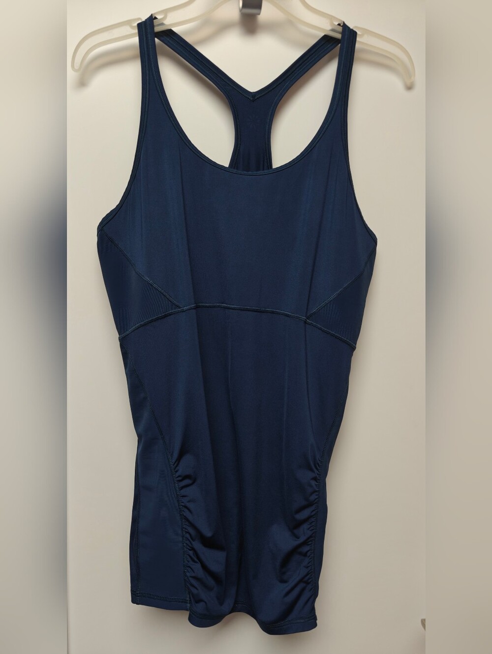 Athleta Stealth Racerback Sculptek w/compression Tank Constellation Blue Size L